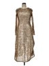 Ann Taylor Metallic Gold Cocktail Dress Size 14 - photo 1