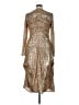 Ann Taylor Metallic Gold Cocktail Dress Size 14 - photo 2