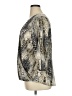 Apt. 9 Animal Print Silver 3/4 Sleeve Blouse Size XL - photo 5