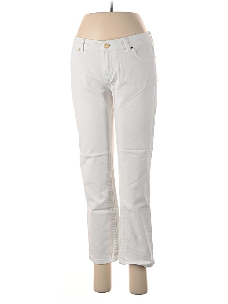 Pre-owned Jennifer Lopez Jeans In Ivory