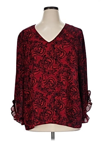 Worthington 3/4 Sleeve Blouse (view 1)