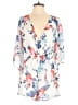 Charlotte Russe 100% Polyester Floral White Romper Size S - photo 1