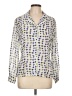 Petite Sophisticate 100% Polyester Print Ivory Long Sleeve Blouse Size 12 - photo 1