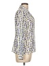 Petite Sophisticate 100% Polyester Print Ivory Long Sleeve Blouse Size 12 - photo 4