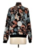 Susan Graver Print Black Track Jacket Size XS - photo 2
