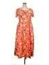 Lularoe Tropical Orange Casual Dress Size 3X - photo 1