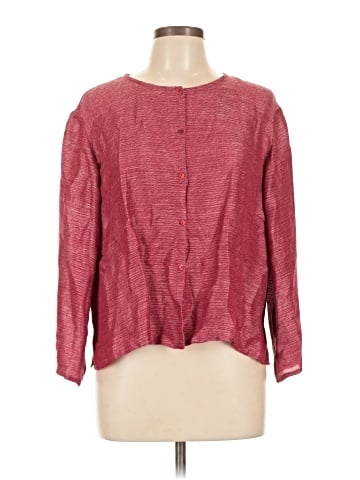 Eileen Fisher Long Sleeve Silk Top (view 1)
