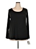 Lularoe Solid Black Long Sleeve T-Shirt Size 22 - 24 - photo 1