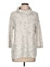 Chico's Silver Pullover Sweater Size Lg (2) - photo 1