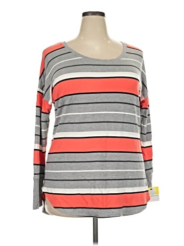 Liz Claiborne 3/4 Sleeve T-Shirt (view 1)