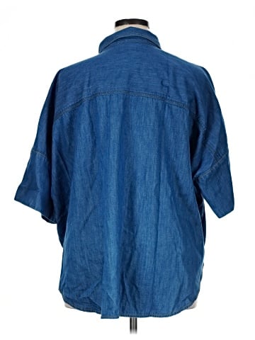 Ann Taylor LOFT 3/4 Sleeve Button-Down Shirt (view 2)