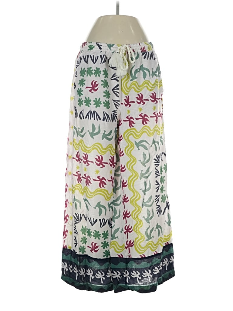 Pre-owned Celandine Linen Pants In Green
