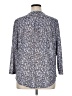 H&M 100% Polyester Blue 3/4 Sleeve Blouse Size XL - photo 2