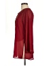 Ninety 100% Polyester Burgundy Long Sleeve Blouse Size M - photo 5