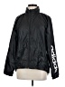 Adidas 100% Polyester Solid Black Windbreaker Size M - photo 1