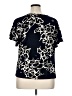 NY Collection Black Short Sleeve Blouse Size 1X - photo 2