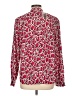 Jones Studio 100% Polyester Animal Print Red Long Sleeve Blouse Size L - photo 2
