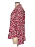 Jones Studio 100% Polyester Animal Print Red Long Sleeve Blouse Size L - photo 5