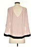 BCBGMAXAZRIA 100% Polyester Pink 3/4 Sleeve Blouse Size XS - photo 2