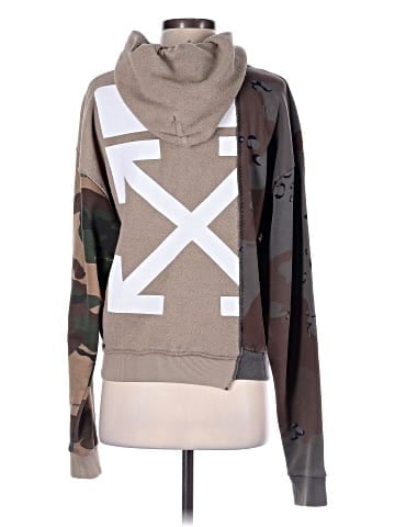 OFF-WHITE Multicolor Camo Reconstructed Hoodie (view 2)