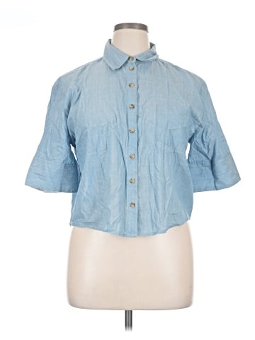J.Crew 3/4 Sleeve Button-Down Shirt (view 1)