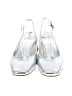 Sam Edelman Metallic Silver Heels Size 7 1/2 - photo 2