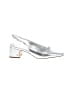 Sam Edelman Metallic Silver Heels Size 7 1/2 - photo 1