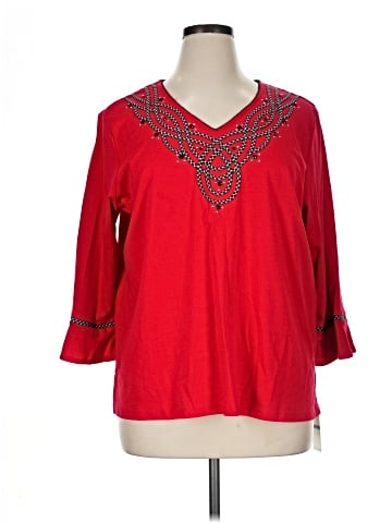 Alfred Dunner 3/4 Sleeve Blouse (view 1)