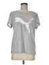 Puma Animal Print Silver Short Sleeve T-Shirt Size M - photo 1
