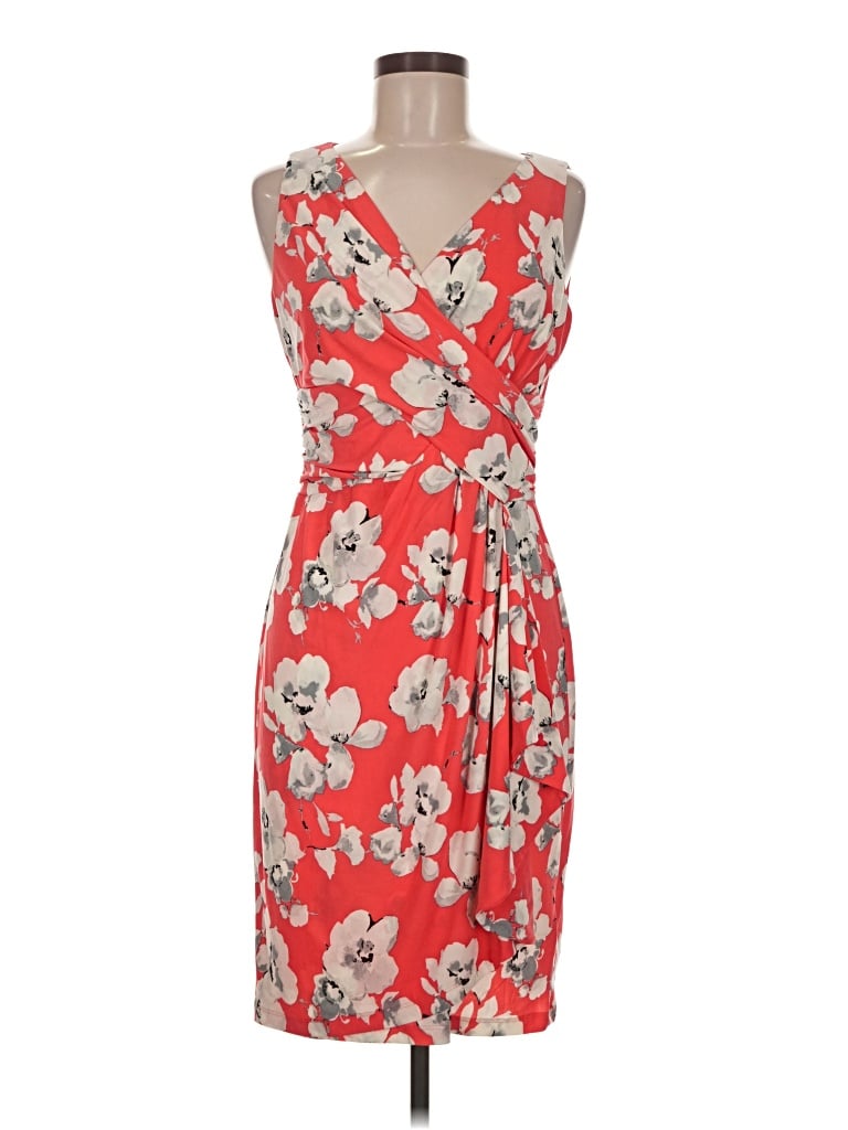 Pre-owned Chaps Cocktail Dress In Red