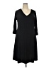Talbots Solid Black Casual Dress Size 2X - photo 1