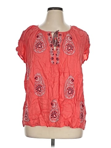 Lucky Brand Short Sleeve Blouse (view 1)