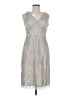 BCBGMAXAZRIA Silver Cocktail Dress Size 8 - photo 1
