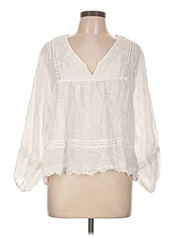 American Eagle Outfitters 3/4 Sleeve Blouse (view 1)
