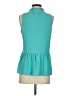 Jade 100% Polyester Teal Sleeveless Blouse Size XS - photo 2