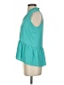 Jade 100% Polyester Teal Sleeveless Blouse Size XS - photo 5