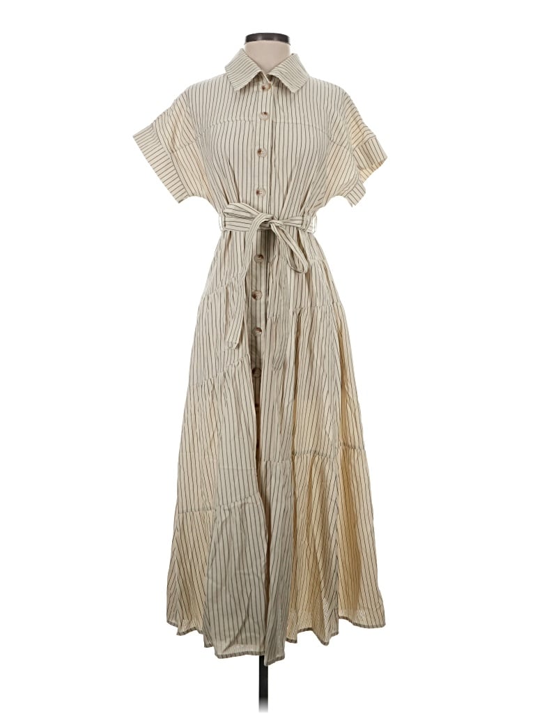 Pre-owned Polagram Casual Dress In Tan