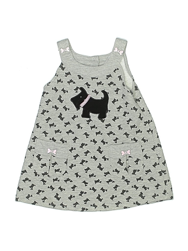 Pre-owned Blueberi Boulevard Kids' Dress In Gray
