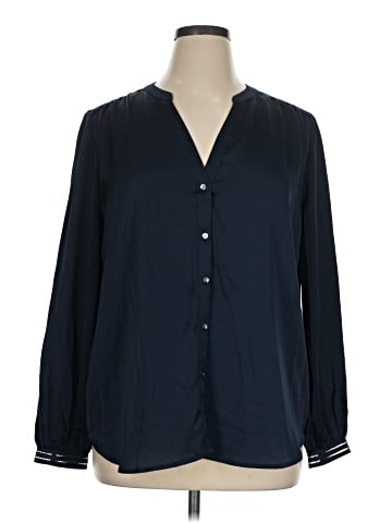 Ann Taylor Factory Long Sleeve Blouse (view 1)