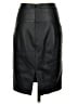 BCBGMAXAZRIA 100% Polyester Black Faux Leather Skirt Size XS - photo 2