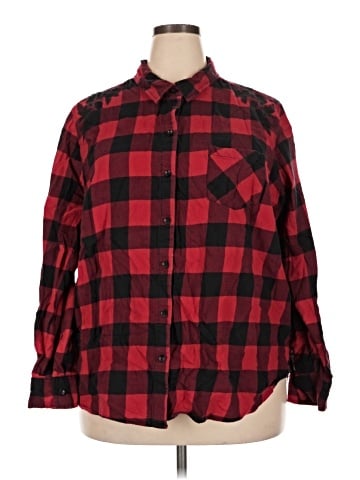 Faded Glory Long Sleeve Button-Down Shirt (view 1)