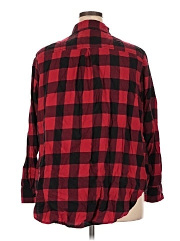 Faded Glory Long Sleeve Button-Down Shirt (view 2)