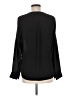 Express 100% Polyester Black Long Sleeve Henley Size M - photo 2