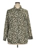 Motto Animal Print Green Long Sleeve Blouse Size 18 - photo 1
