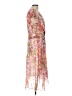 DKNY 100% Polyester Floral Tropical Orange Pink Cocktail Dress Size 12 - photo 4