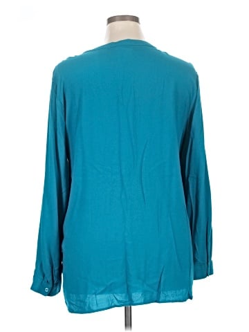 St. John's Bay Long Sleeve Blouse (view 2)