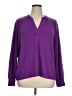 Ann Taylor LOFT Purple Pullover Sweater Size XL - photo 1