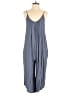 Shinestar Solid Gray Blue Jumpsuit Size M - photo 1