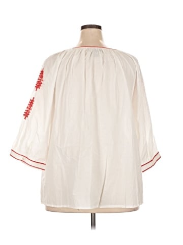 Karen Kane 3/4 Sleeve Blouse (view 2)
