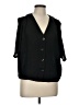 Elodie 100% Polyester Black 3/4 Sleeve Blouse Size L - photo 1